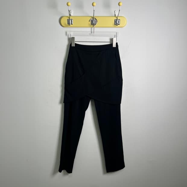 메종 마르지엘라 레이어드 랩 스커트 팬츠 38