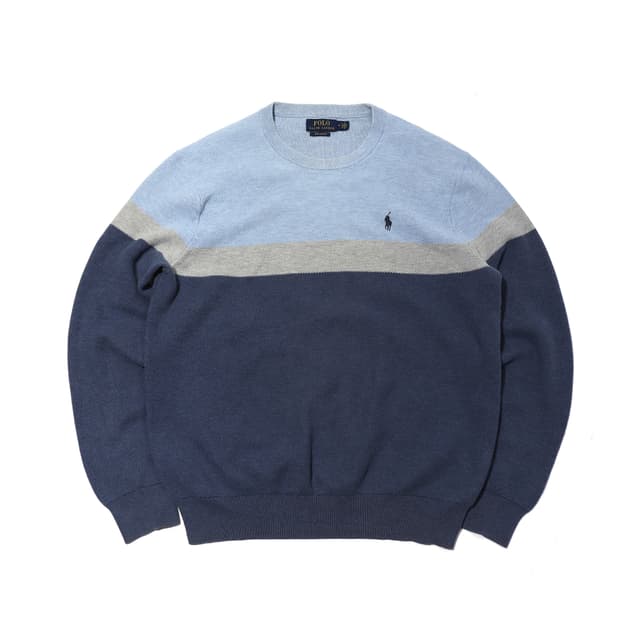 POLO RALPH LAUREN 코튼 브이넥 니트 size XL