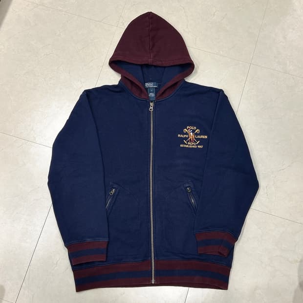 90-00s 폴로 랄프 로렌 후드집업 (키즈 L/성인 XS)