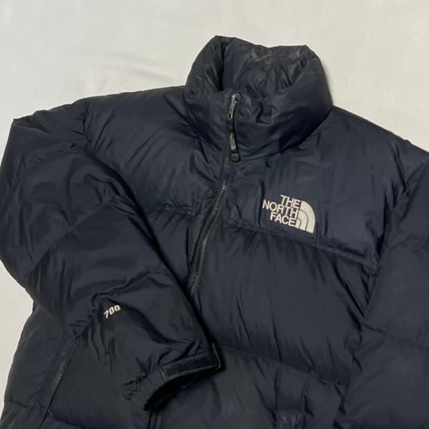 M 노스페이스 눕시 700 무광블랙 패딩