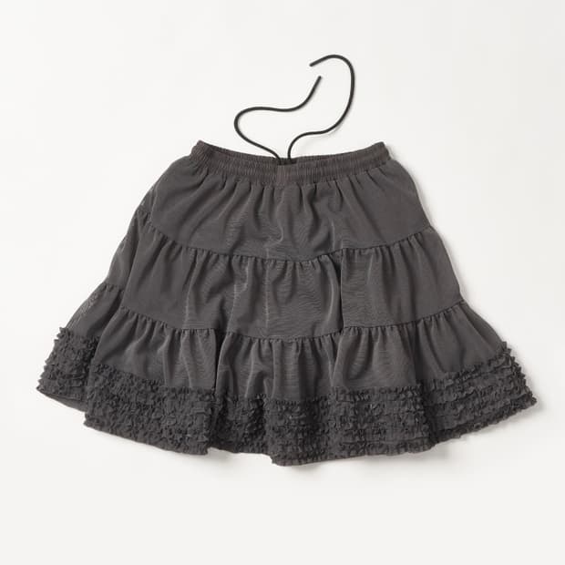 플리즈프로젝트 메쉬 스커트 그레이