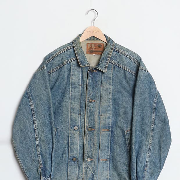 8~90's BLUE WAY Denim Trucker Jacket