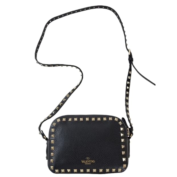 정품 발렌티노 락스터드 크로스바디 카메라백
