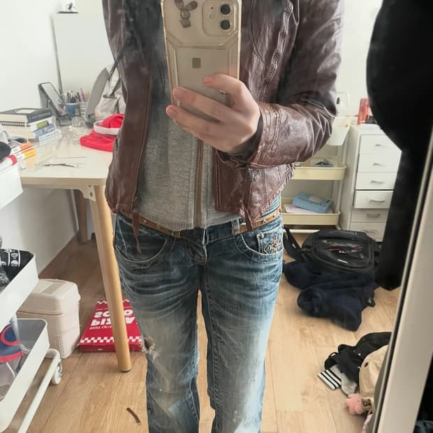 빈티지 가죽자켓