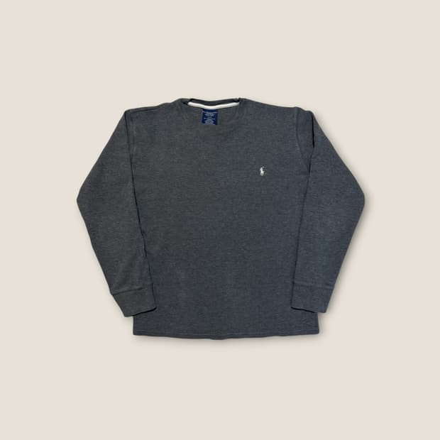Polo Ralph Lauren 그레이 와플 롱슬리브 티셔츠 (M)