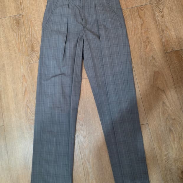 이자벨마랑 에뚜왈 체크 롤업 슬랙스 36사이즈 판매해요 