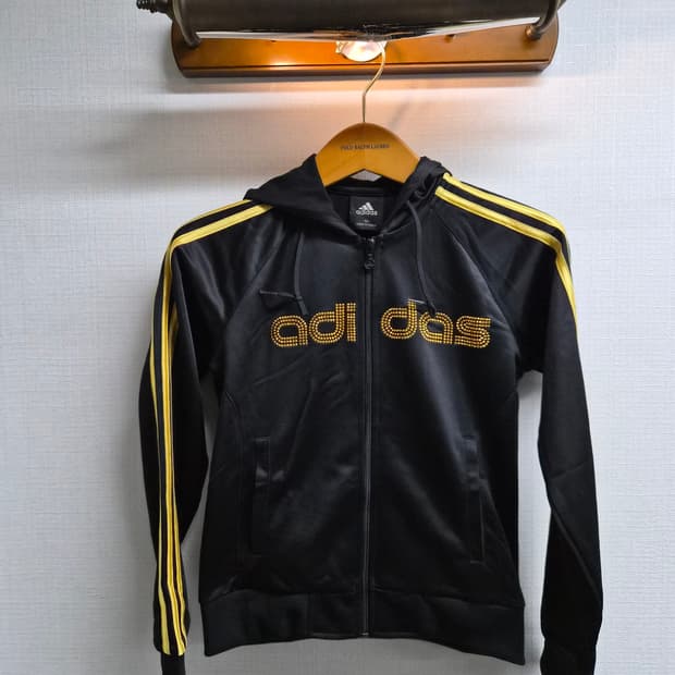 우언 85) 아디다스 메탈 골드 비즈 후드 집업 팝니다