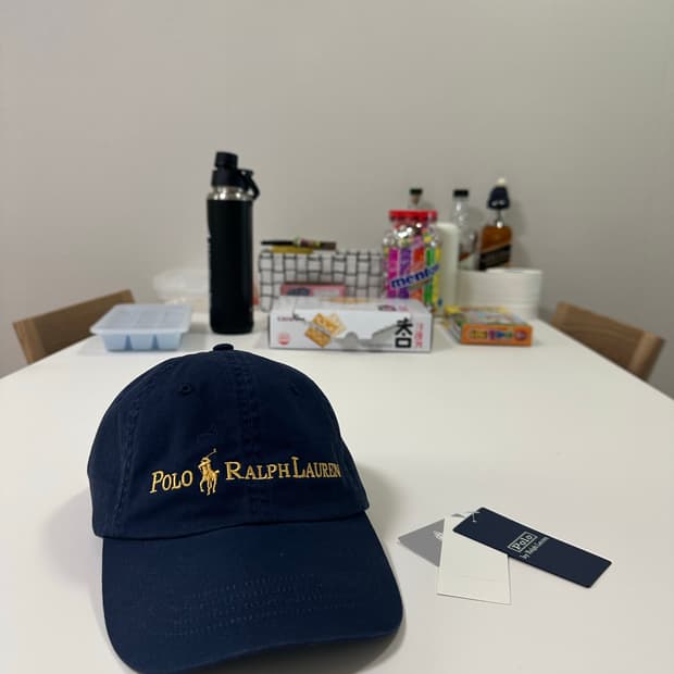 [os] 폴로 랄프로렌 빔즈 네이비 앤드 골드 컬렉션 볼캡