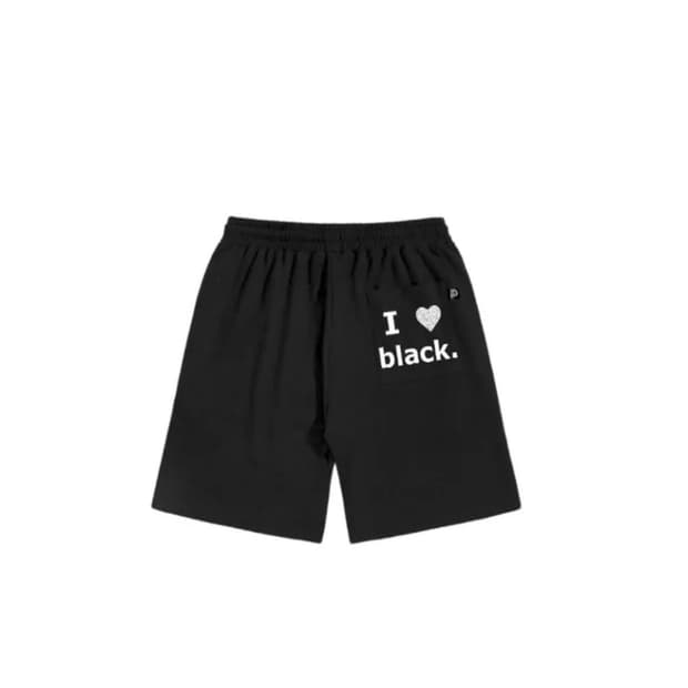 오도어 i luv black 반바지
