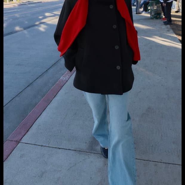 자라 울 쇼트 코트 L 새상품