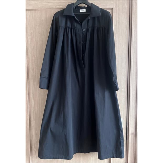 카미노 블랙 롱 셔츠 스커트 빈티지 스커트 치마