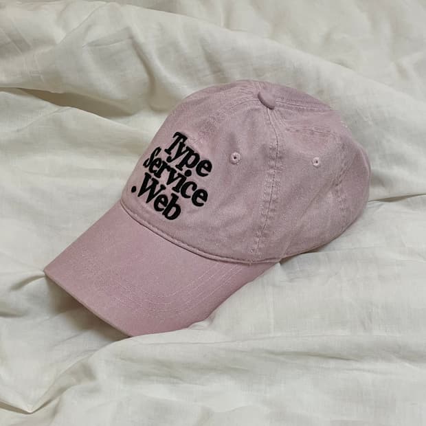 타입서비스 볼캡 라이트핑크 단종 한정 모자