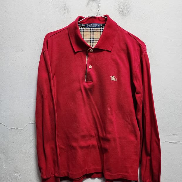버버리 레드 빈티지 카라티