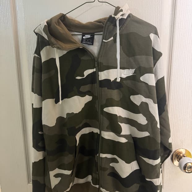 나이키 카모 후드집업