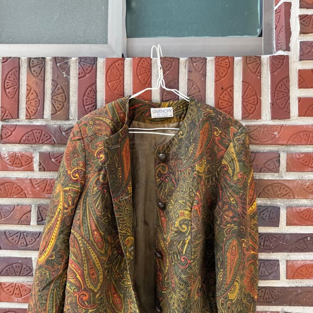 지방시 빈티지 페이즐리 자켓