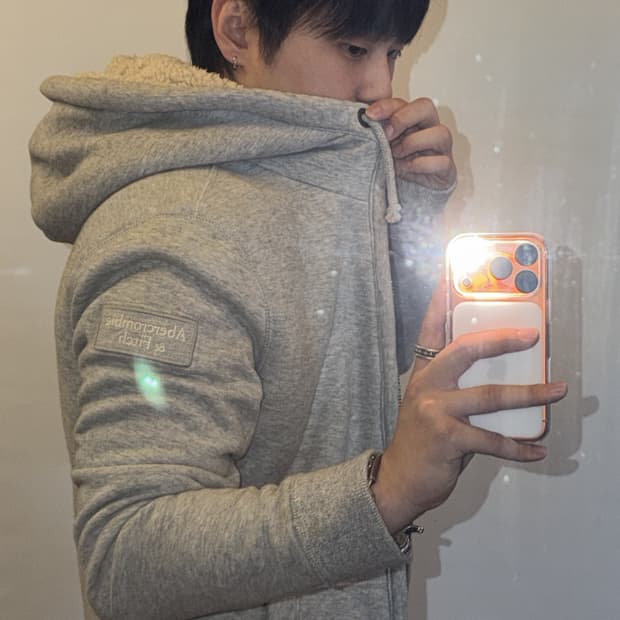 아베크롬비 양털 후드집업