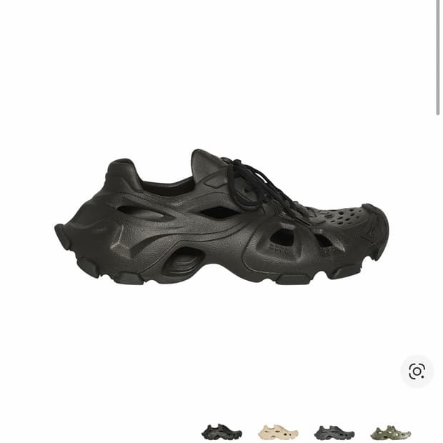 발렌시아가 HD 레이스업 스니커즈 블랙(41)