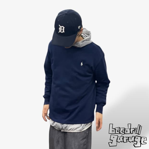 폴로 신형 네이비 롱슬리브