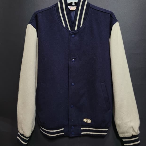 DELONG 빈티지 바시티 울자켓 