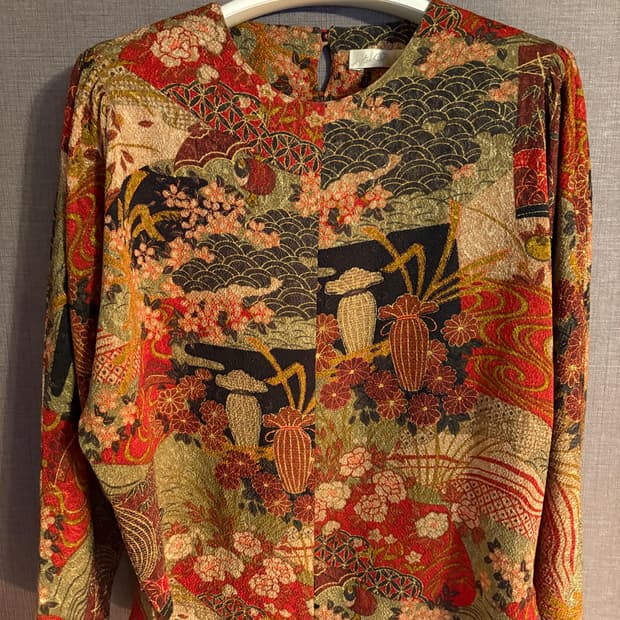 Hitoshi Tamura 패턴 블라우스 Japan