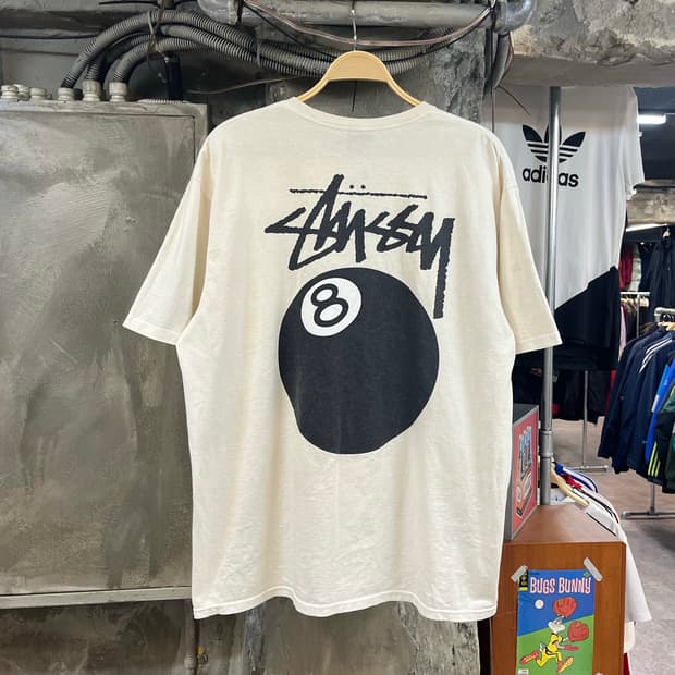 스투시 에잇볼 빅로고 반팔티 XL #csz2760 