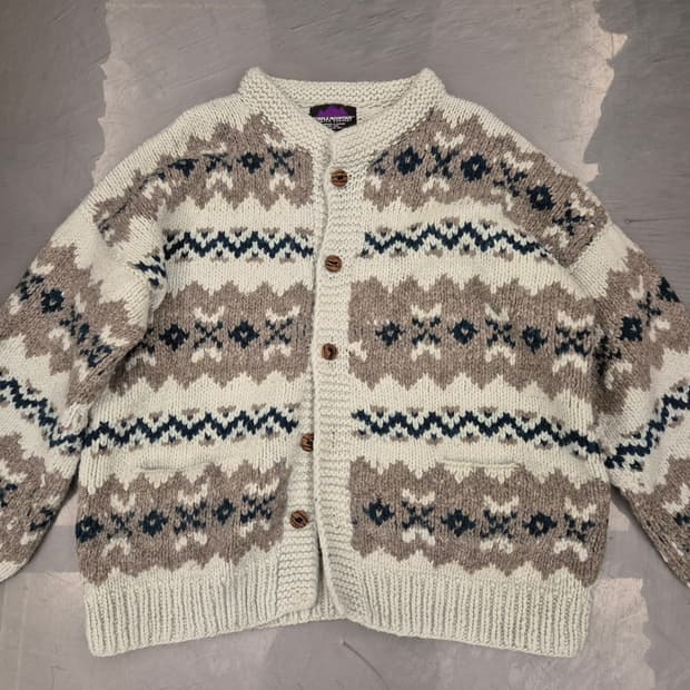 90s 퍼플마운틴 헤비울 가디건