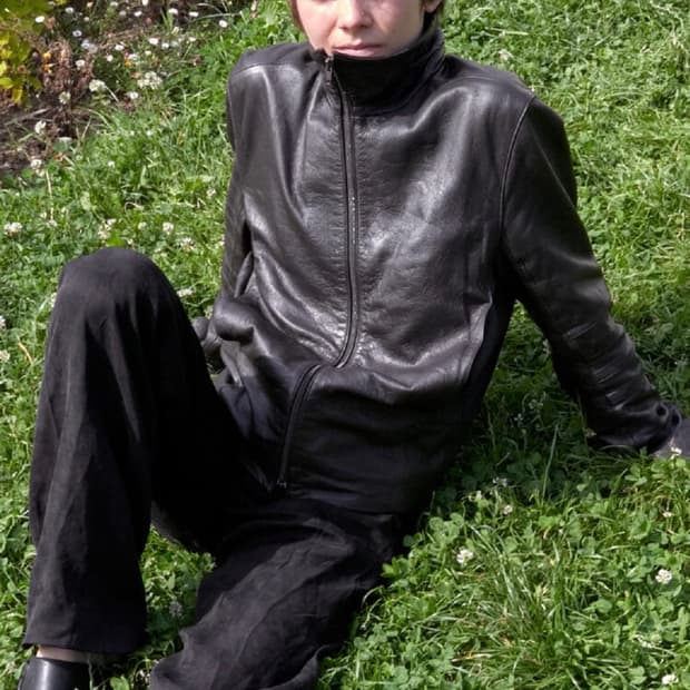appendix leather jacket/brown 3 사이즈