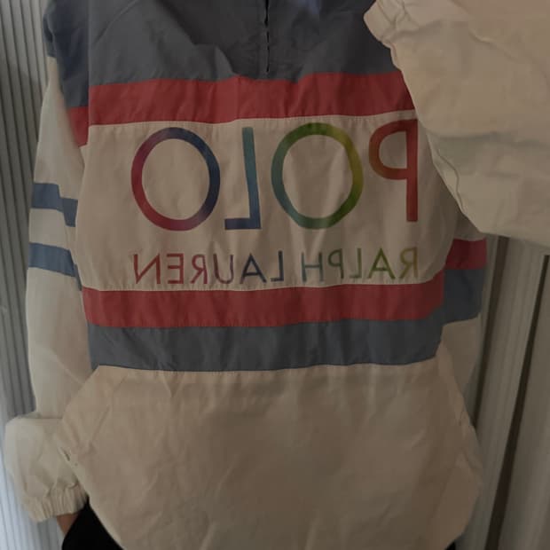 폴로 랄프로렌 컬러블록 윈드브레이커 풀오버 집업 자켓 정품 QR인증