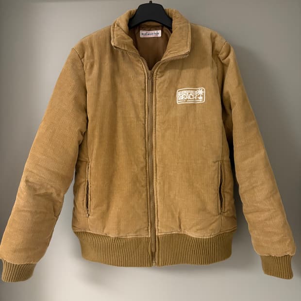 brown corduroy padded jacket F