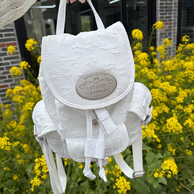 라츠유 백팩 화이트(제니백팩)