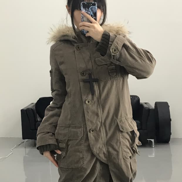 La Cream Khaki Military jacket