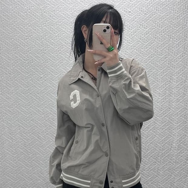 커버낫 올드스쿨 컨트리 빈티지 C로고 바시티자켓 M C08283