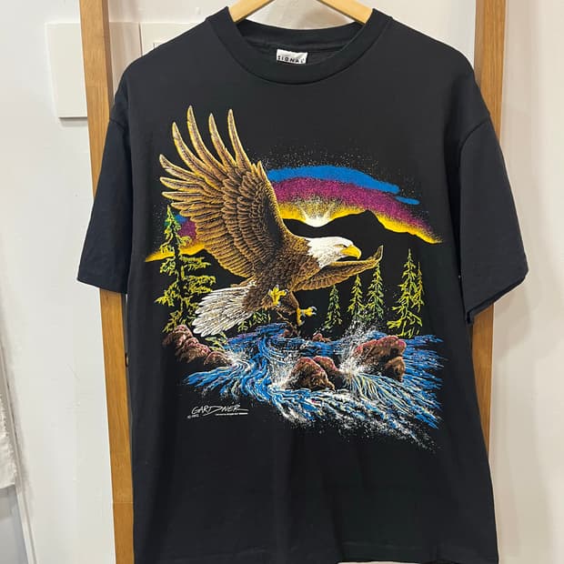 90s Vintage Eagle Graphic T-Shirt (Made)