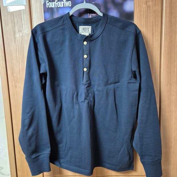 브론슨 빈티지 롱슬리브 헨리넥 XL 네이비 미착용