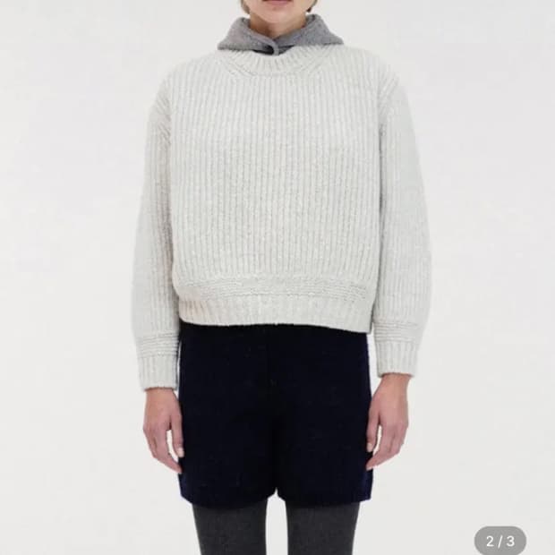 낫띵리튼 Tobu volume wool knit (Ash gray)