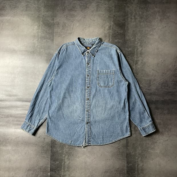ROUTE 66 빈티지 다운버튼 코튼 데님 셔츠 A00692