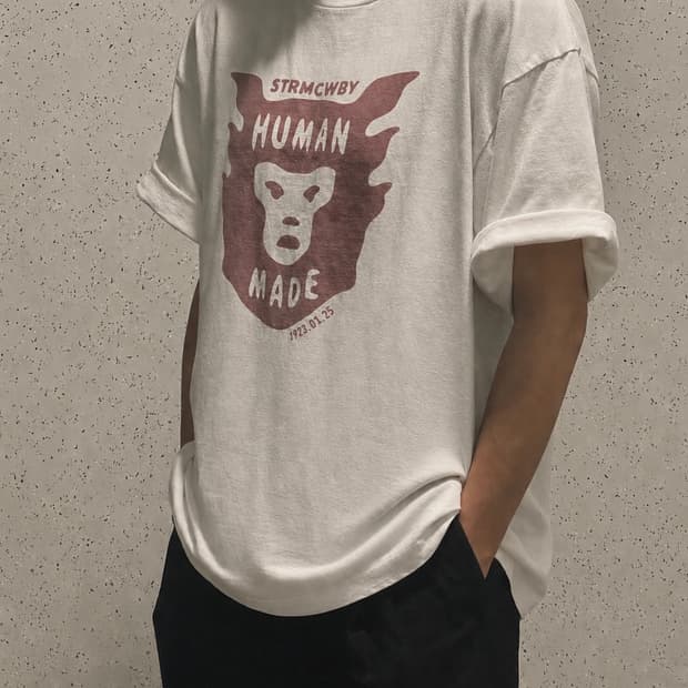 휴먼메이드 페이스 티셔츠