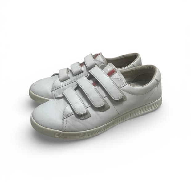 프라다 레더 벨크로  스니커즈 