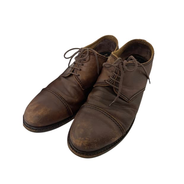 vintage washing derby shoes