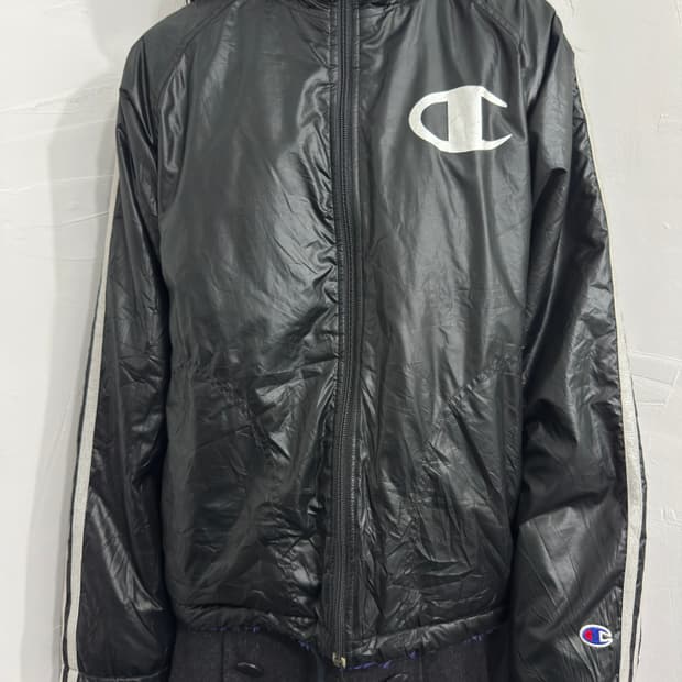 champion big logo reversible jacket