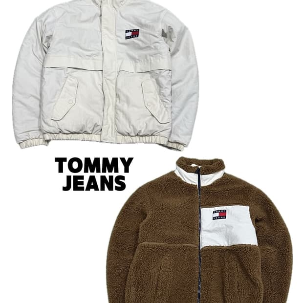 (S) 타미진스 리버서블 미디 셰르파 자켓