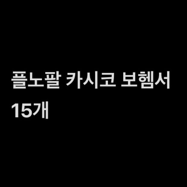 플노팔 보헴서 카시코 엘이이와이 일괄 판매 20개
