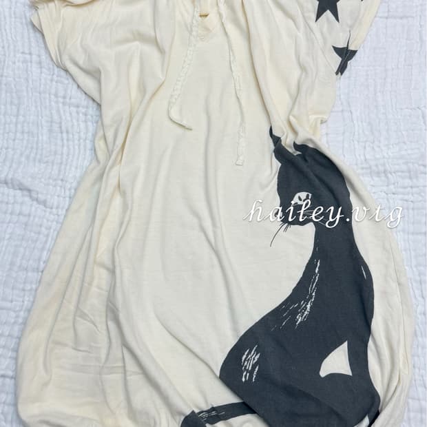 🐈⬛ 블랙 캣 후드 레이스 벌룬 원피스 🖤