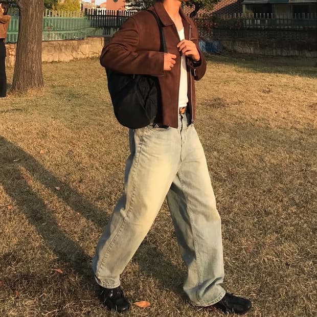 도프제이슨 스웨이드 싱글자켓 모카