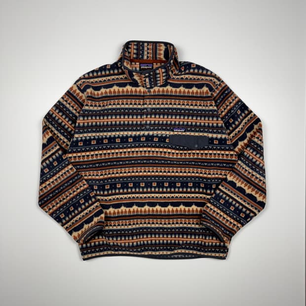 (107) 파타고니아 아즈텍 신칠라 스냅 플리스 풀오버