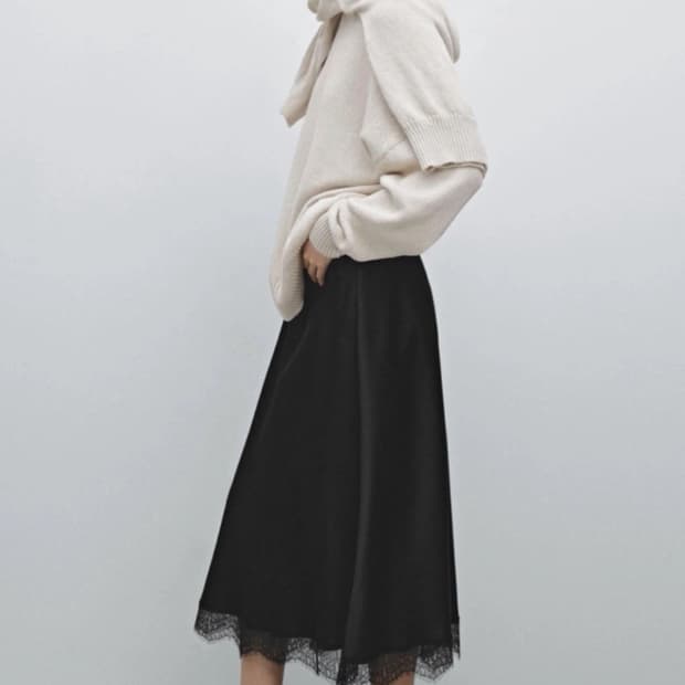 마시모두띠 레이스 스커트