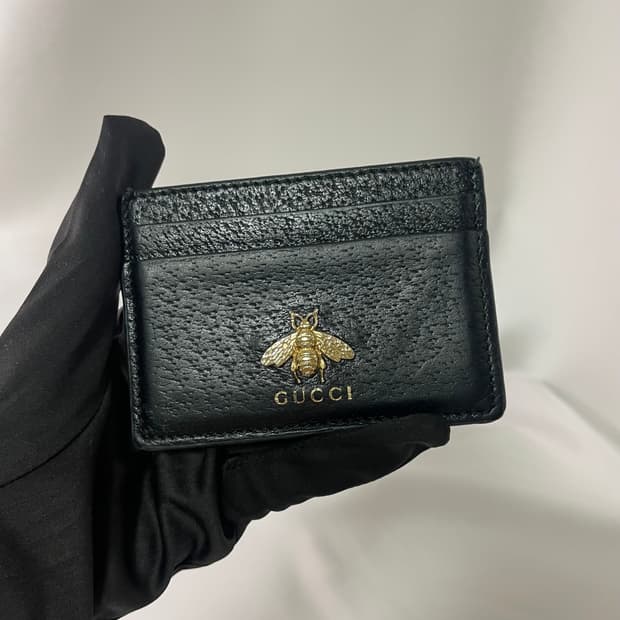 구찌 블랙 GG 꿀벌 카드지갑 A급 단품