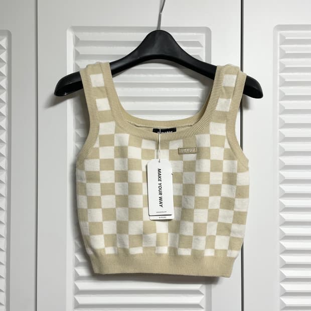 널디 니트 크롭탑 새상품