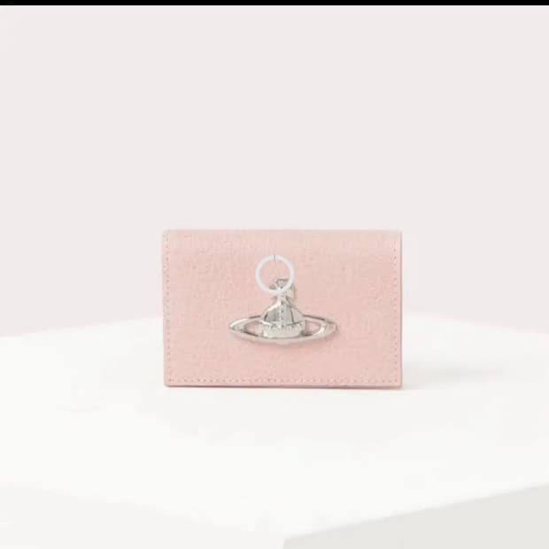 비비안웨스트우드 핑크 은장 지갑
