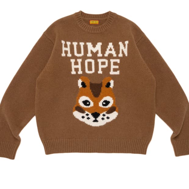 [XL] 휴먼메이드 호프 로우게이지 니트 브라운